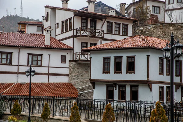 トルコのBolu Goynuk Ocak 2019 Bolu トルコの歴史的な地区であるGoynuk 伝統的なオスマン帝国の家屋 古民家が美しい名所 — ストック写真