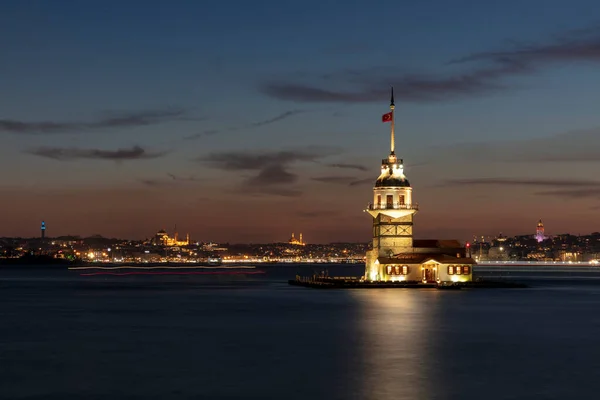 Torre Doncella Estambul Turquía Kiz Kulesi Uskudar — Foto de Stock