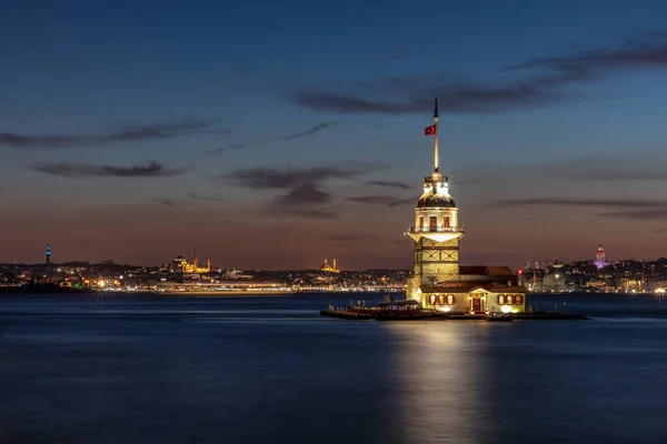 Stanbul Türkiye Deki Bakire Kulesi Kiz Kulesi Uskudar — Stok fotoğraf