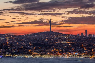  Camlca Hill, TV telekomünikasyon kulesi ve gözlem güvertesi.