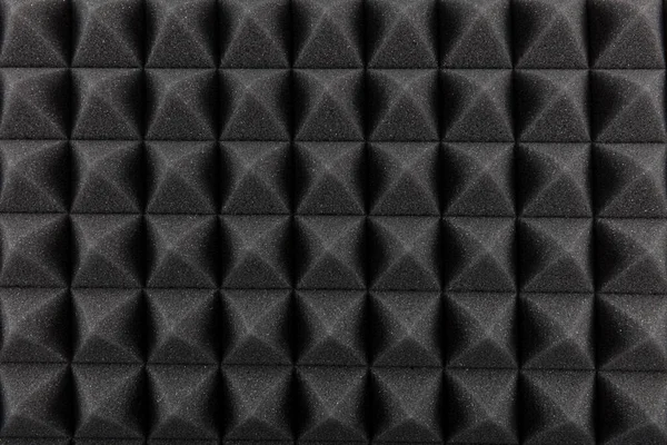 Acoustic Black Gray Buffling Pyraal Style Padding Layer 스튜디오에 — 스톡 사진