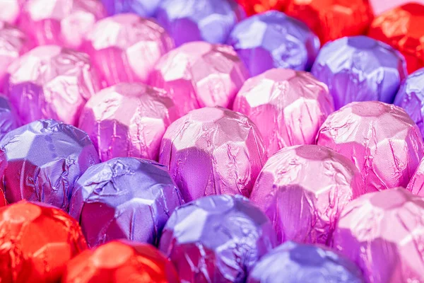 Chocolates Foil Sweets Cheer You Tasty Sweets Wonderful Holiday Gift — Stock Photo, Image