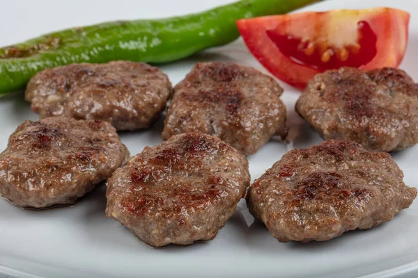 Turkish Food Kofte Oder Kofta Fleischbällchen Kebab Kebap — Stockfoto