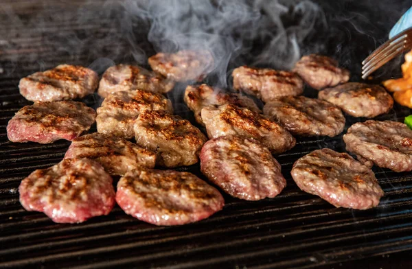 Comida Turca Kofte Kofta Spicy Almôndegas Kebab Kebap — Fotografia de Stock