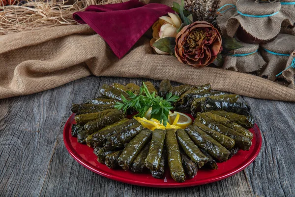 Zábal Plněný Olivovým Olejem Osmanská Turecká Řecká Kuchyně Nejkrásnější Předkrm — Stock fotografie