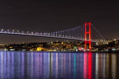 New York şehrinin gece manzarası