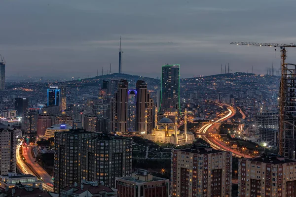 View Financial Center City Istanbul Turkey — Stok fotoğraf