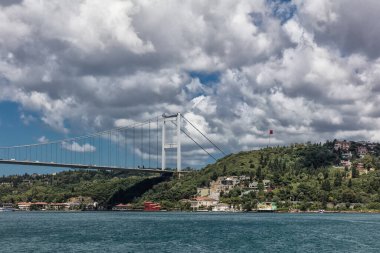 Rumeli Kalesi ve Fatih Sultan Mehmet Köprüsü İstanbul, Türkiye.