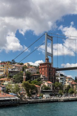 Fatih Sultan Mehmet Köprüsü ve Rumeli Kalesi. İstanbul Türkiye.