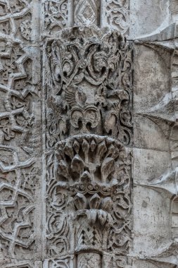 Klasik Arap mimari taş duvar tasarımı, antik sanat