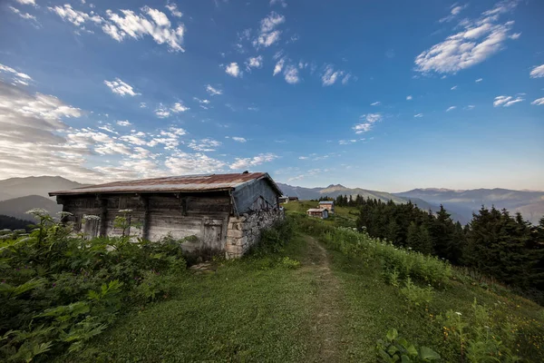 Beautiful View Small Village Mountains — Stok fotoğraf