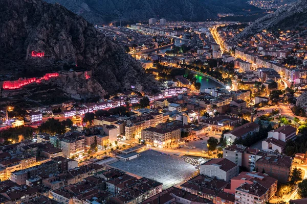 Amasya Una Ciudad Norte Turquía Amasya Encuentra Dentro Región Del — Foto de Stock