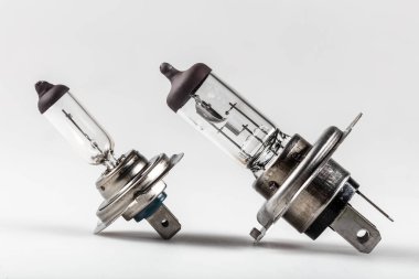 close up of Halogen car bulb