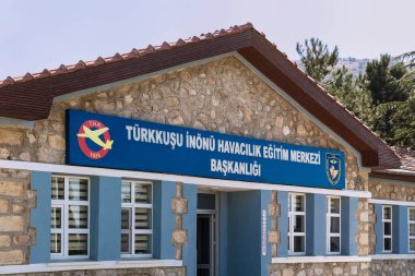 Inonu, Eskisehir, Türkiye - 15 Eylül 2017; Turkuusu Inonu Havacılık Eğitim Merkezi. Türk Havacılık Derneği Inonu, Eskisehir, Türkiye