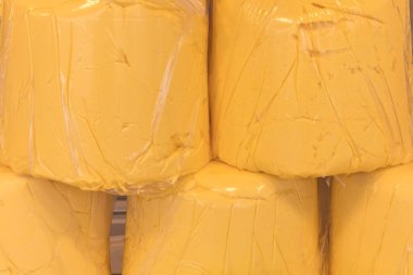 close up view of yellow butter