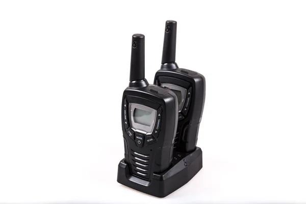 Portable Walkie Talkie Isolated White Background — Stok fotoğraf