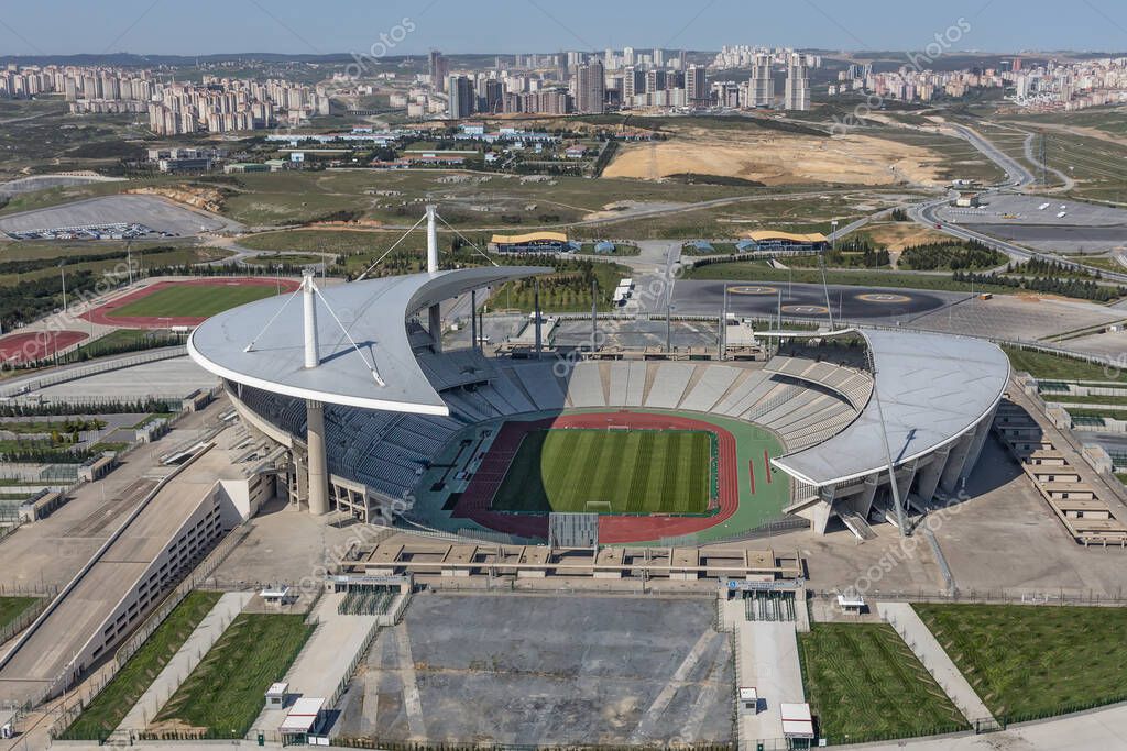 Vista aérea del estadio olímpico de Estambul (Ataturk Olympic Stadium