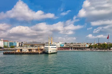 İsrail 'in kuzeyindeki Akdeniz limanının manzarası