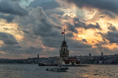 Bakire Kulesi. Harika bir manzara. İstanbul, Türkiye.