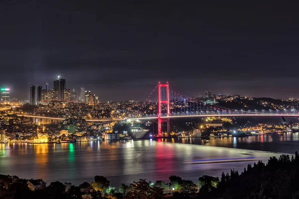 Night View Istanbul Turkey — Foto de Stock