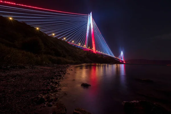 Puente Del Sultán Yavuz Selim Estambul Turquía 3Er Puente Del —  Fotos de Stock