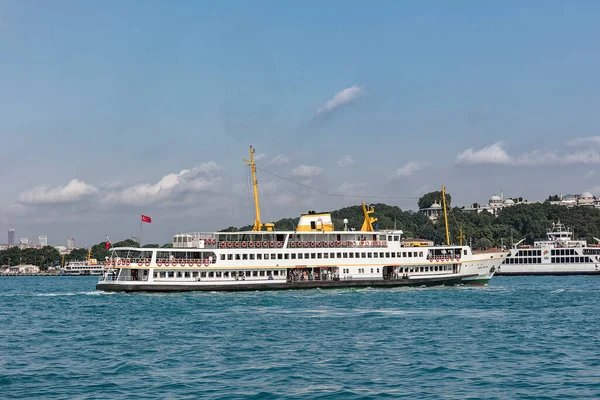 Istanbul Turkey July 2018 View Bosphorus Strait Sea Coast — Fotografia de Stock