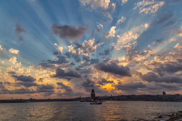 Tour Vierge Magnifique Paysage Istanbul Turquie — Photo