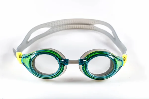 Goggles Swimming Water Drops Swimming Pool — Stock Photo, Image