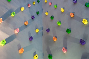 Metin için alanı olan renkli arkaplan