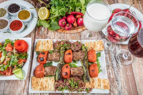 Estilo Turco Kebab Tomate Concepto Disparar — Foto de Stock