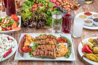 Lezzetli yemekler, seçici odaklanma.