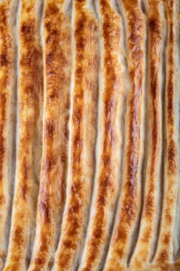 Taze pişmiş ekmek, yakın çekim.