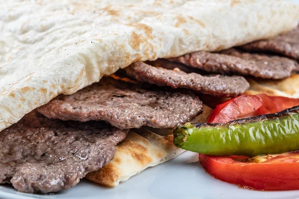 Cocina Tradicional Turca Albóndigas Arroz Ayran Nombre Turco Sivas Kofte —  Fotos de Stock