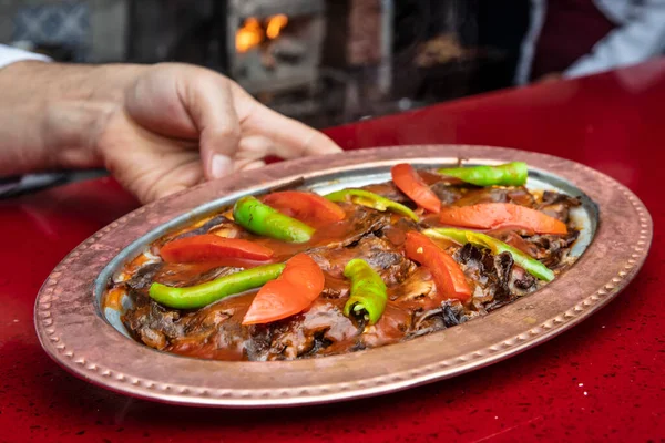 Iskender Übersetzt Als Alexander Der Große Kebab Ist Ein Bekanntes — Stockfoto