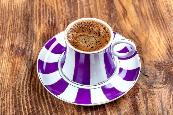 Концепция Традиционного Турецкого Кофе Шоколадом Деревянном Фоне — стоковое фото