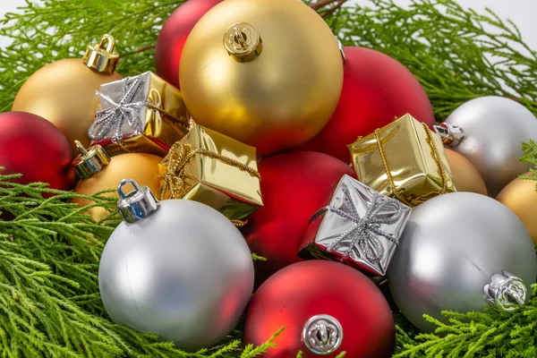 Beautiful Christmas Decorations New Year Merry Christmas — Foto Stock