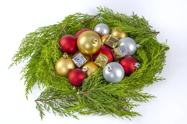 Beautiful Christmas Decorations New Year Merry Christmas — Stockfoto