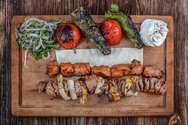 Traditionele Turkse Keuken Shish Kebab — Stockfoto
