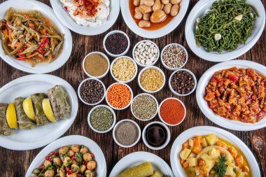 farklı yemek, seçici odaklanma