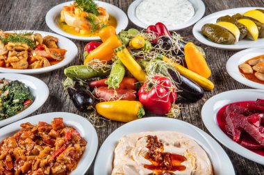 Lezzetli yemekler, seçici odaklanma.