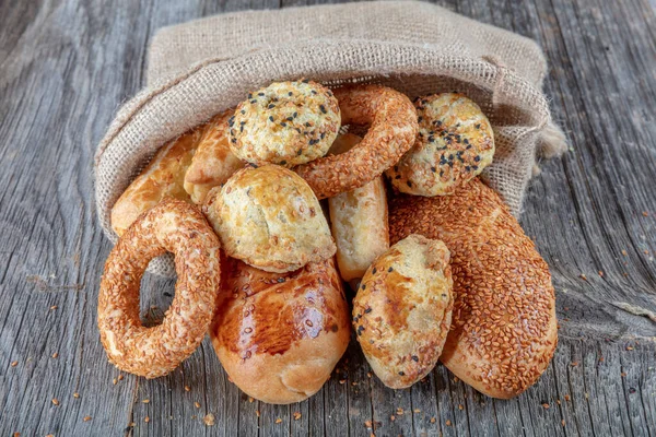 Turecký Cukrářský Výrobek Chutná Pogaca Turecké Pečivo Pogaca Borek Acma — Stock fotografie