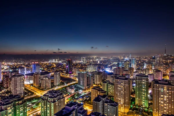 Istanbul Atasehir Türkei Dezember 2018 Istanbul Atasehir Perfekte Nächtliche Belichtung — Stockfoto