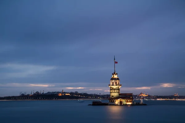 Maiden Tower Kiz Kulesi Istanbul Turkey — стоковое фото