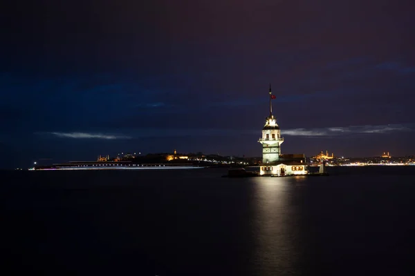 Torre Doncella Kiz Kulesi Estambul Turquía — Foto de Stock