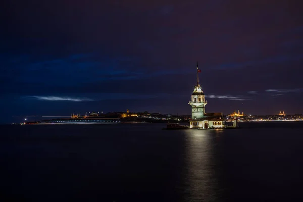 Bakire Kulesi Kiz Kulesi Stanbul Türkiye — Stok fotoğraf