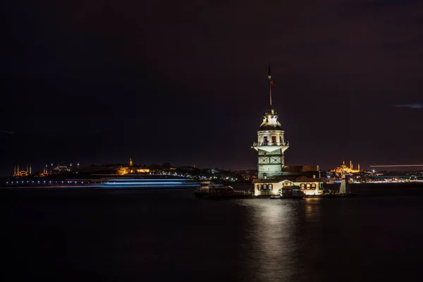 Πύργος Της Παρθένου Kiz Kulesi Κωνσταντινούπολη Τουρκία — Φωτογραφία Αρχείου