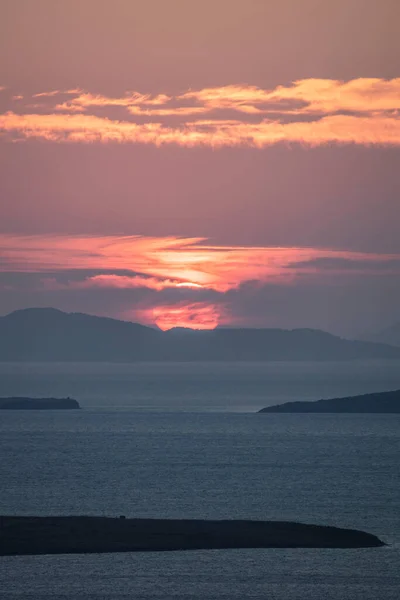 Sunset Devil Table Seytan Sofrasi Ayvalik Balikesir Turkey — стоковое фото