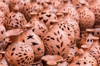 güzel seramik sürahiler, Kapadokya, Türkiye