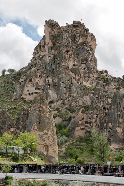 Beautiful Landscape Rock Formations Mountains Cappadocia Travel Adventure Vacation — Fotografia de Stock