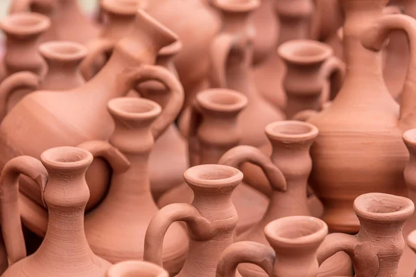 Beautiful Ceramic Jugs Cappadocia Turkey — стокове фото